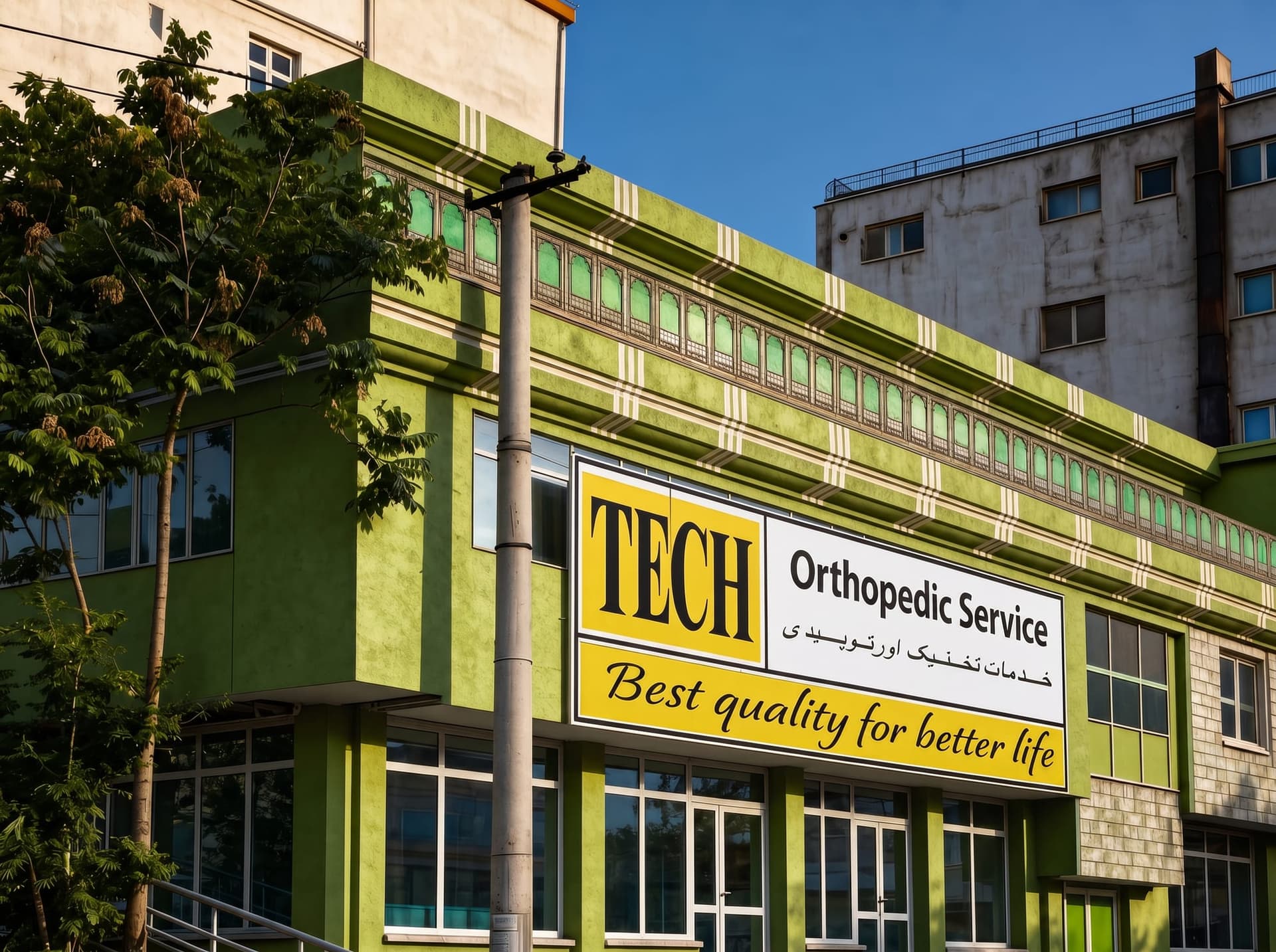 The Tech Orthopedic Service building, Taimani, Kabul