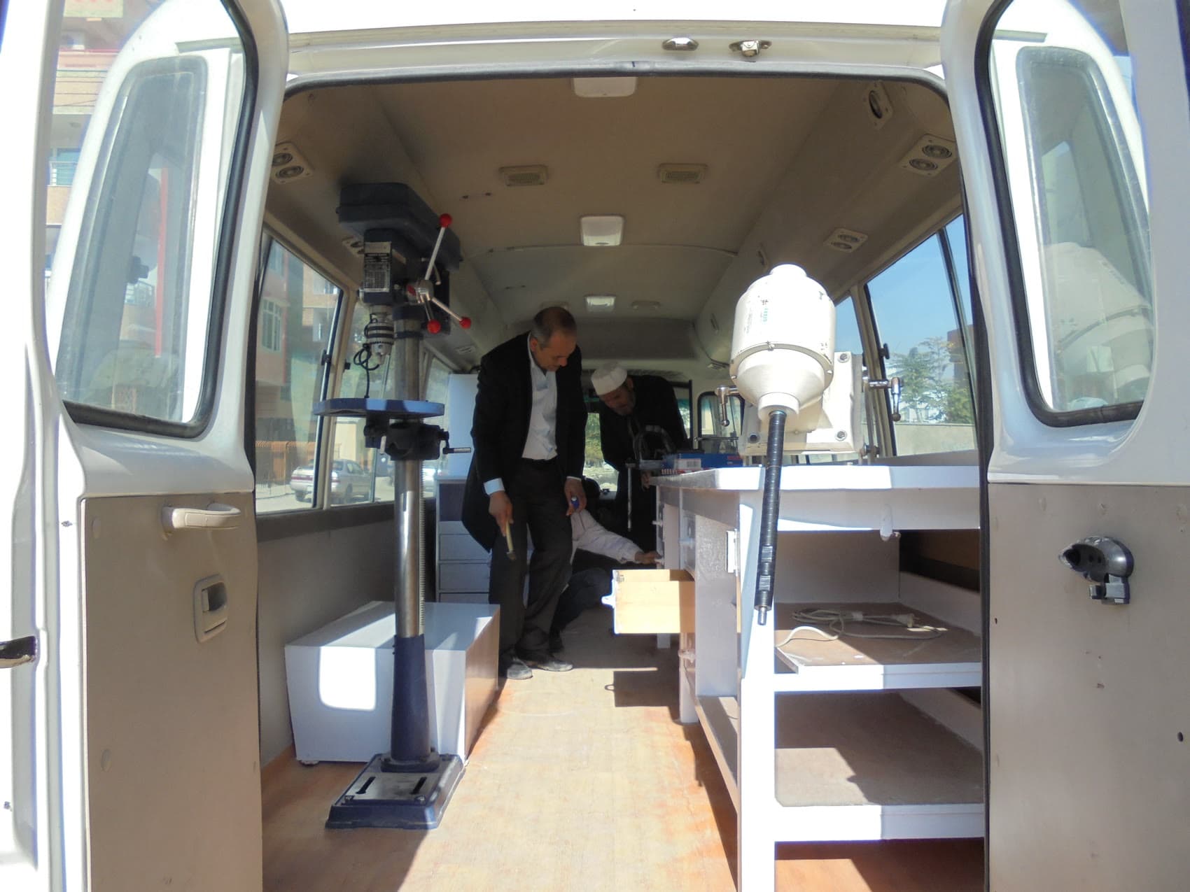 A complete workshop, on wheels