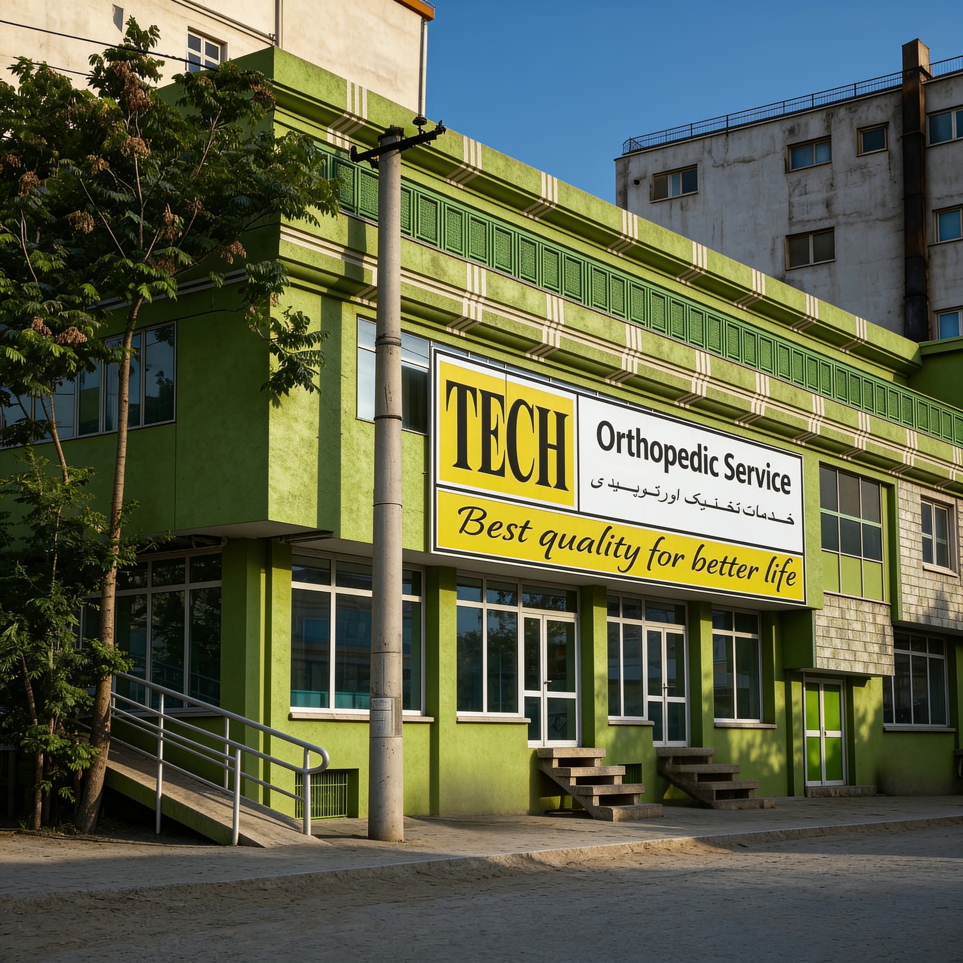 The Tech Orthopedic Service building, Taimani, Kabul