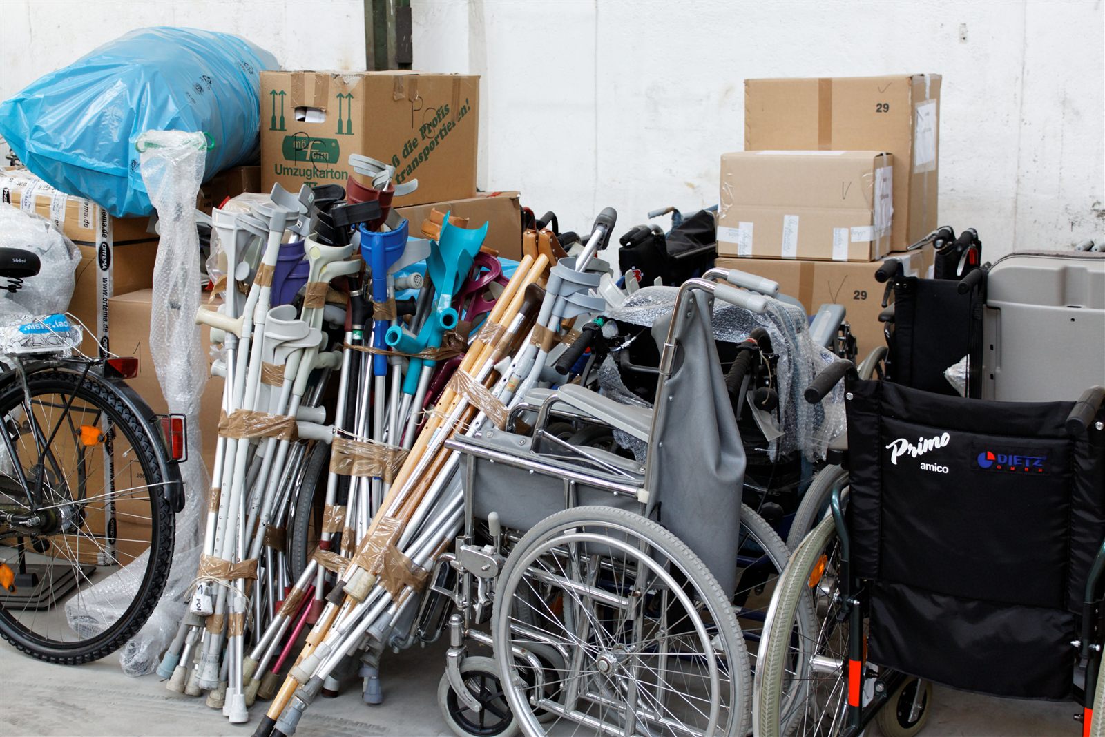 Crutches by the bundle