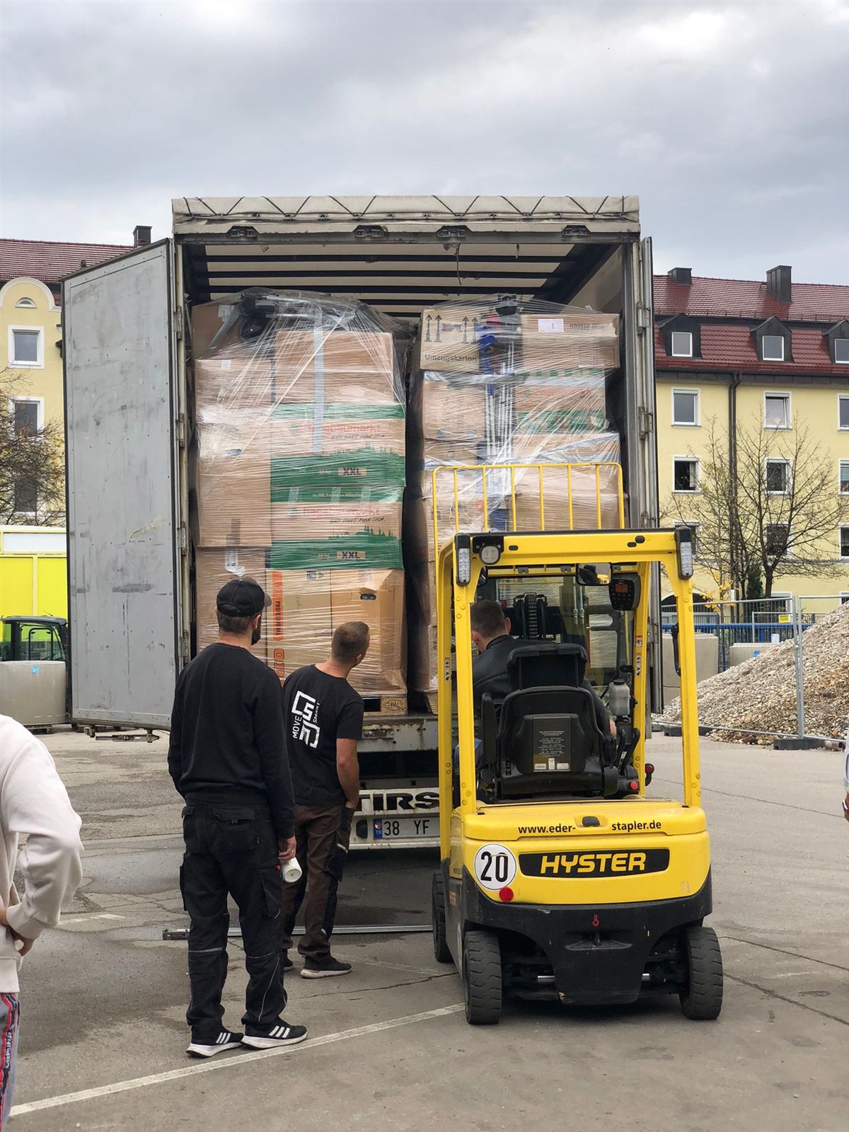 Forklift at work